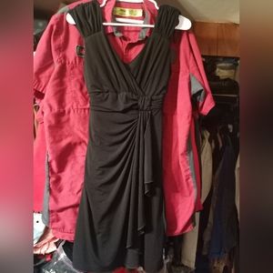Black XL Stretchy Gothic Form Fitting Dress.